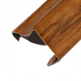 Вертикальная ручка для ДСП 16мм (орех) 