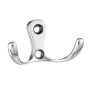 Крючок (мини) 2-х рожковый, хром Крючок (мини) 2-х рожковый, хром