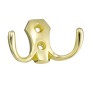 Крючок 2-х рожковый, золото Крючок 2-х рожковый, золото