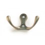 Крючок (мини) 2-х рожковый, матовый никель
