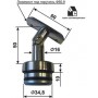 Наконечник на стойку д. 38 мм регулируемый