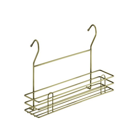 Полка для специй на рейлинги, Тип-II 350х105х250, античная бронза.